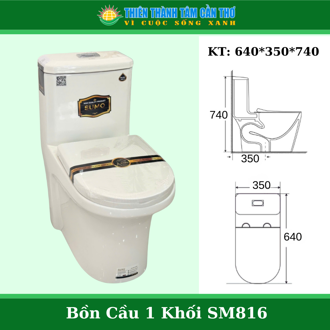 Bồn cầu 1 khối Sumo SM816